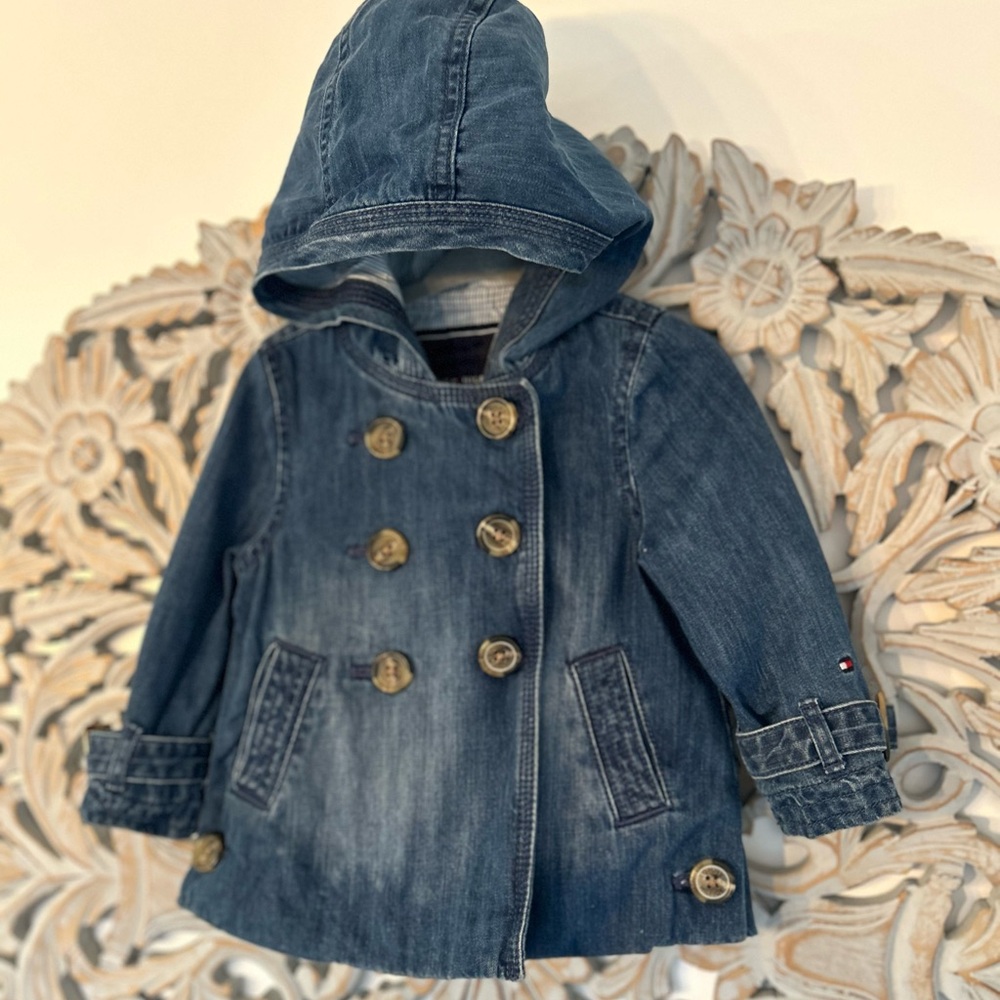 Tommy Hilfiger baby girl jeans jacket 12 months